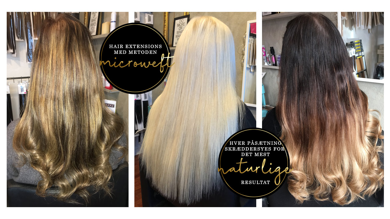 Microweft hair extensions