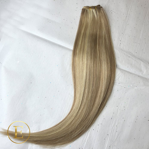 Naturlig blond mix farve #18/613 50 cm trense 50 gram