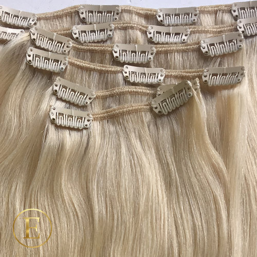 Blond Clip on extensions